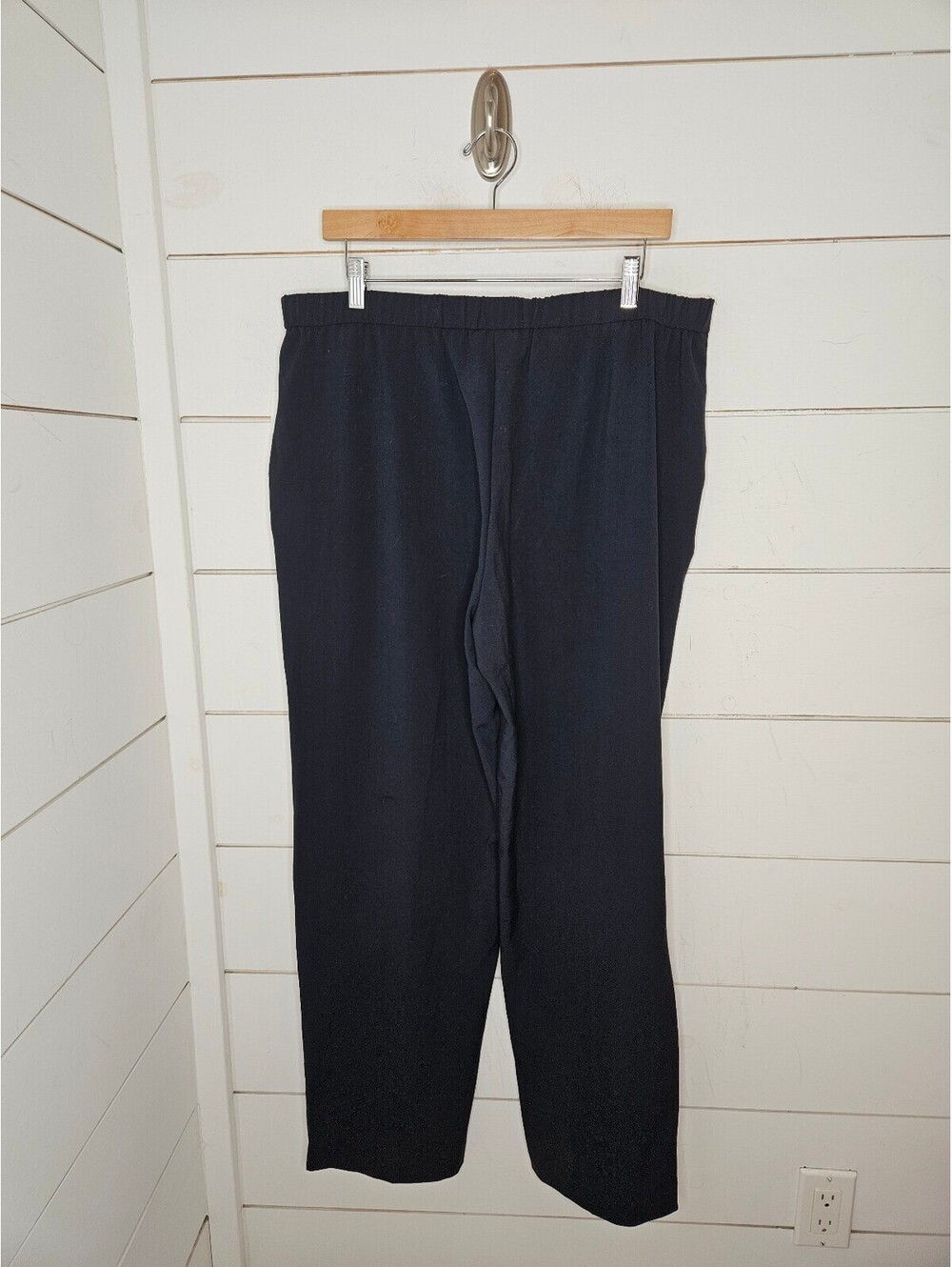 NWT Briggs New York size 16 black pull on straight leg dress pants - Picture 2 of 5